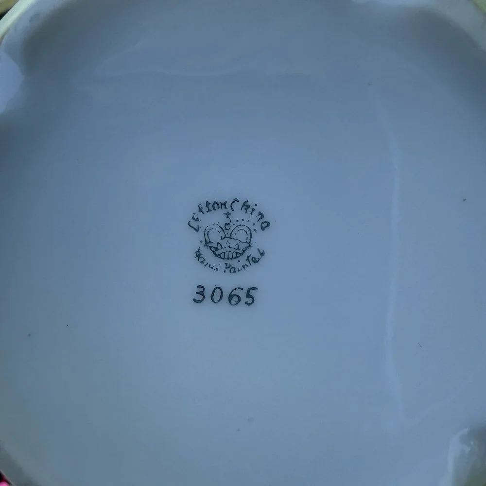 Vintage LEFTON Green Heritage Pink Rose Teapot 3065 Sugar Bowl 05851 2 Piece Set